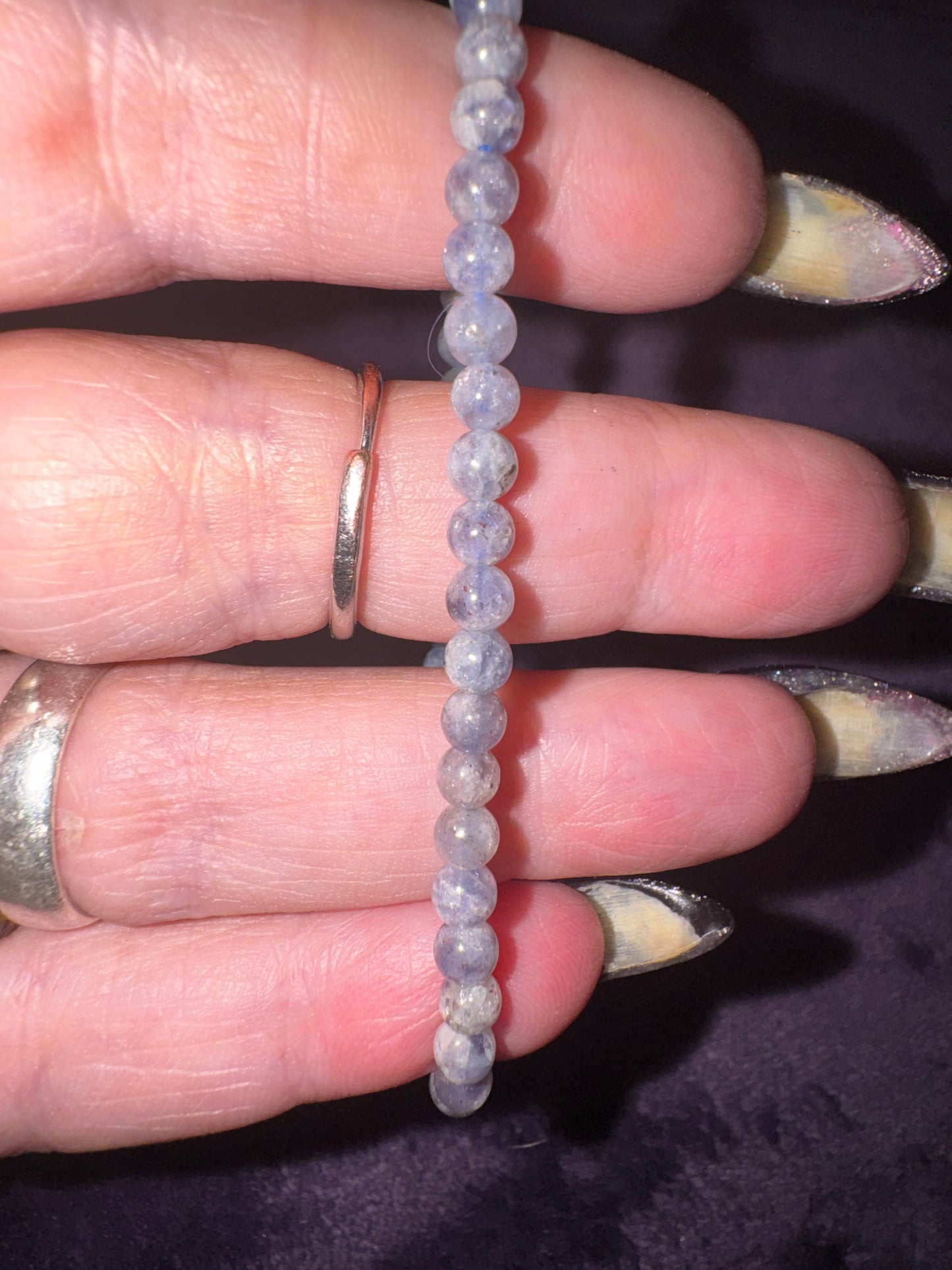 4mm Iolite Bead Bracelets