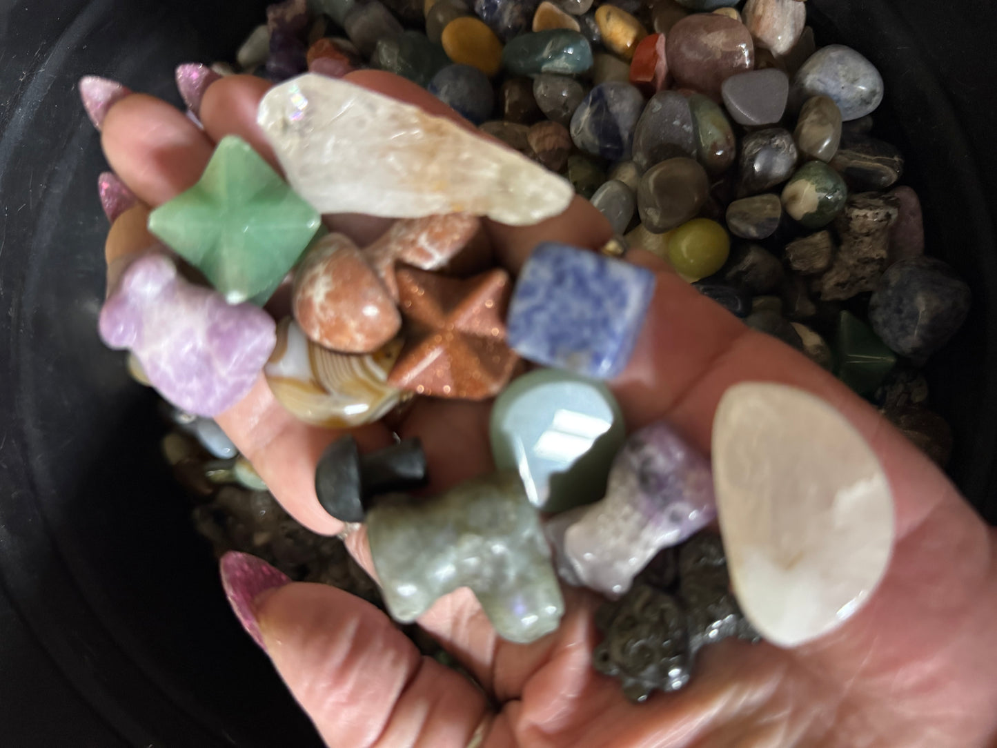 Bella’s Badaz Crystal Confetti 1 lb Portion + Free 8mm HQ Crystal Bracelet + Free Crystal Gift From Us.