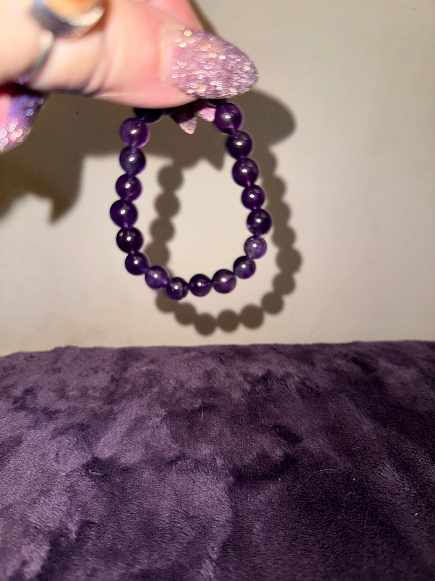Uruguayan Amethyst 8mm Bead Bracelets