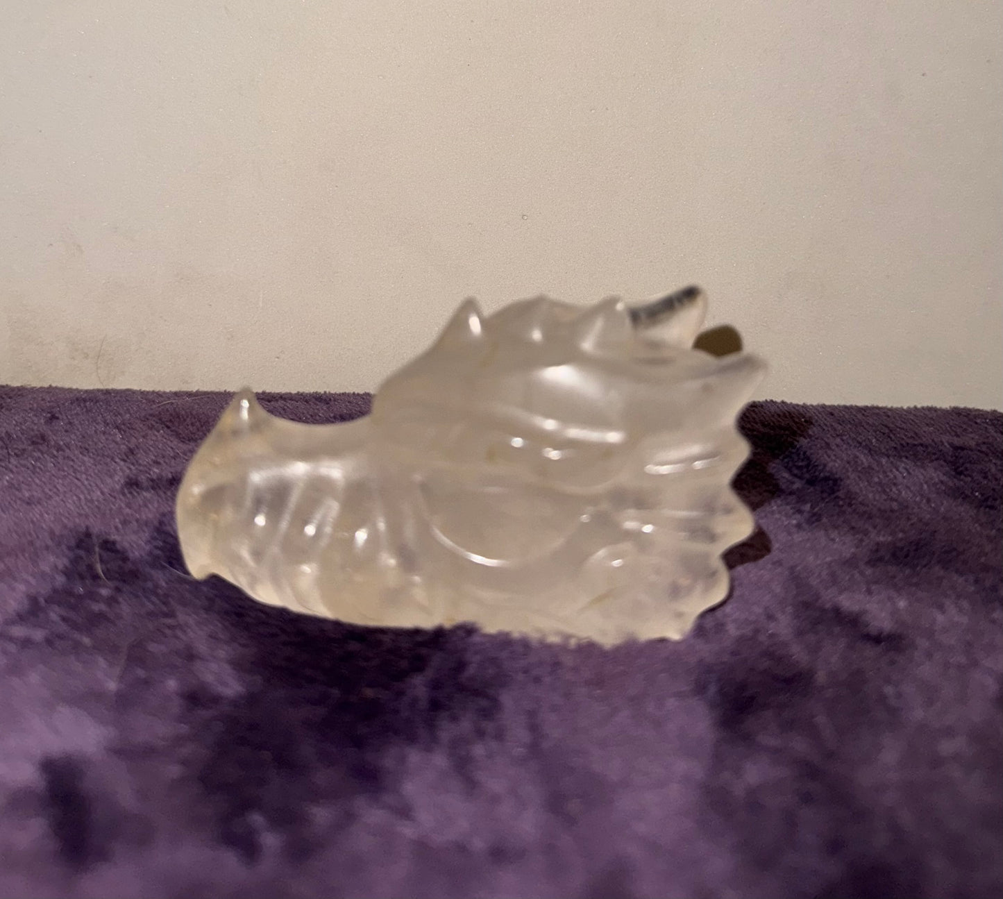 Clear Quartz Dragon Head
