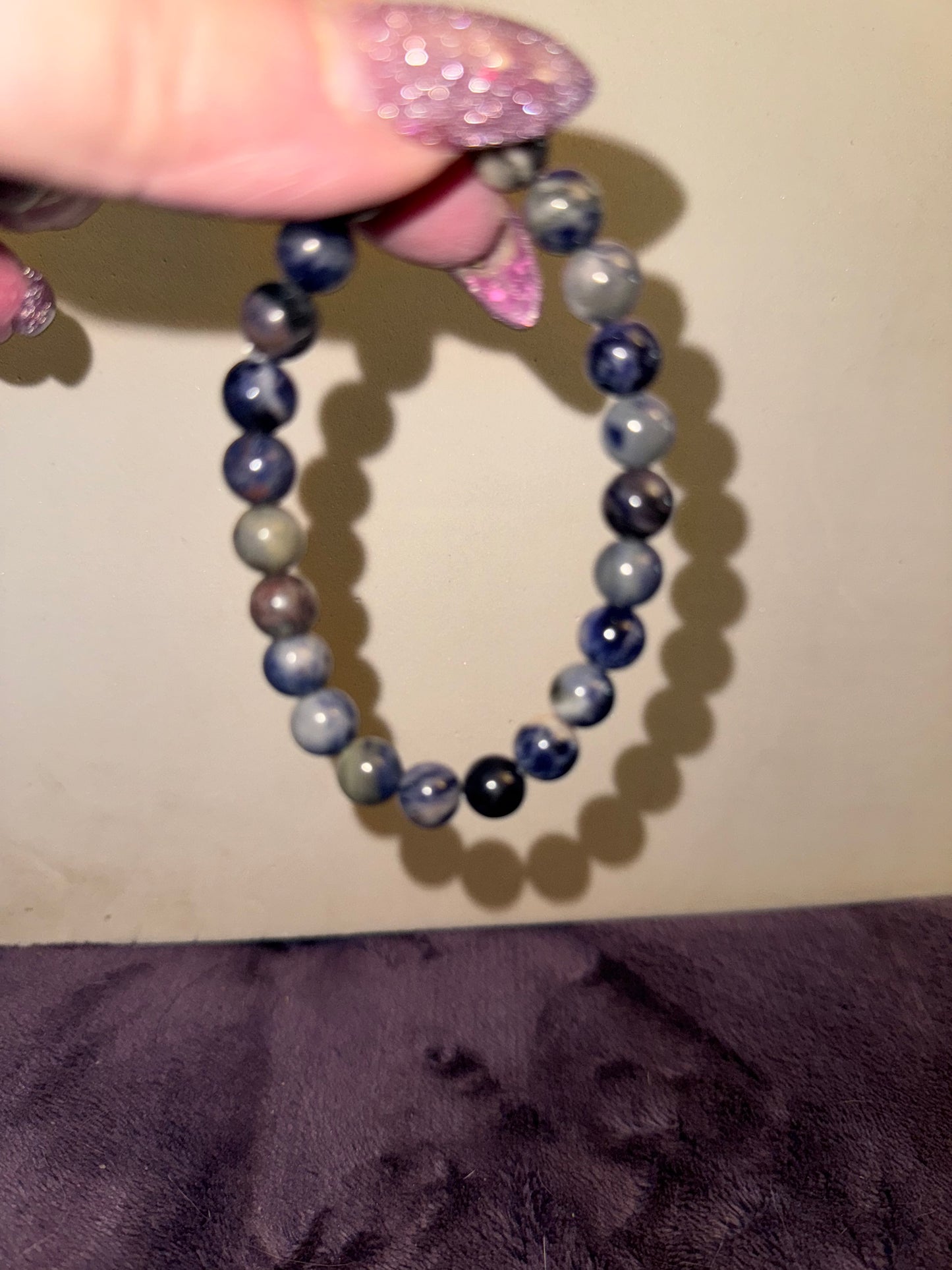 Sunset Sodalite 8mm Bead Bracelets