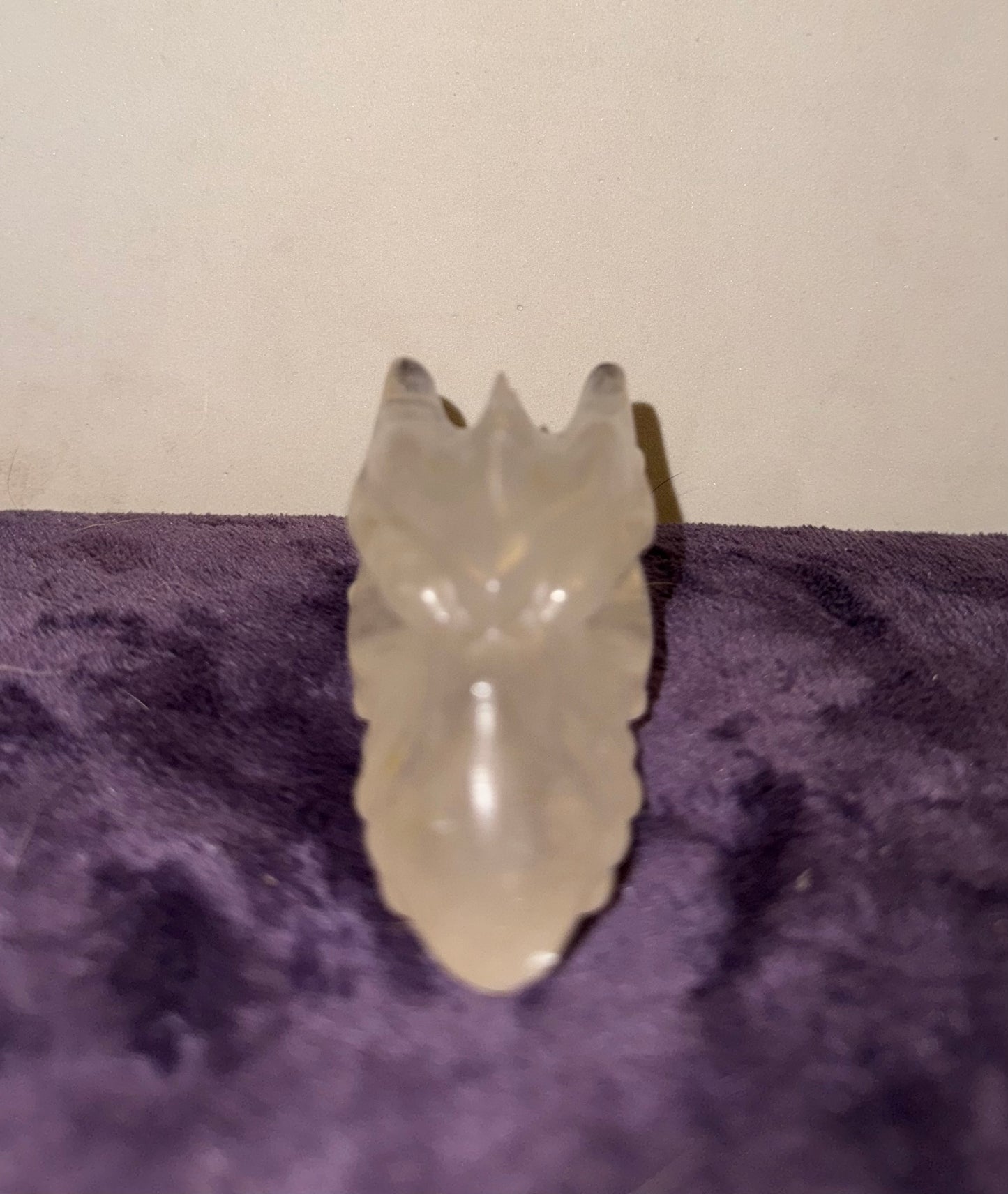Clear Quartz Dragon Head