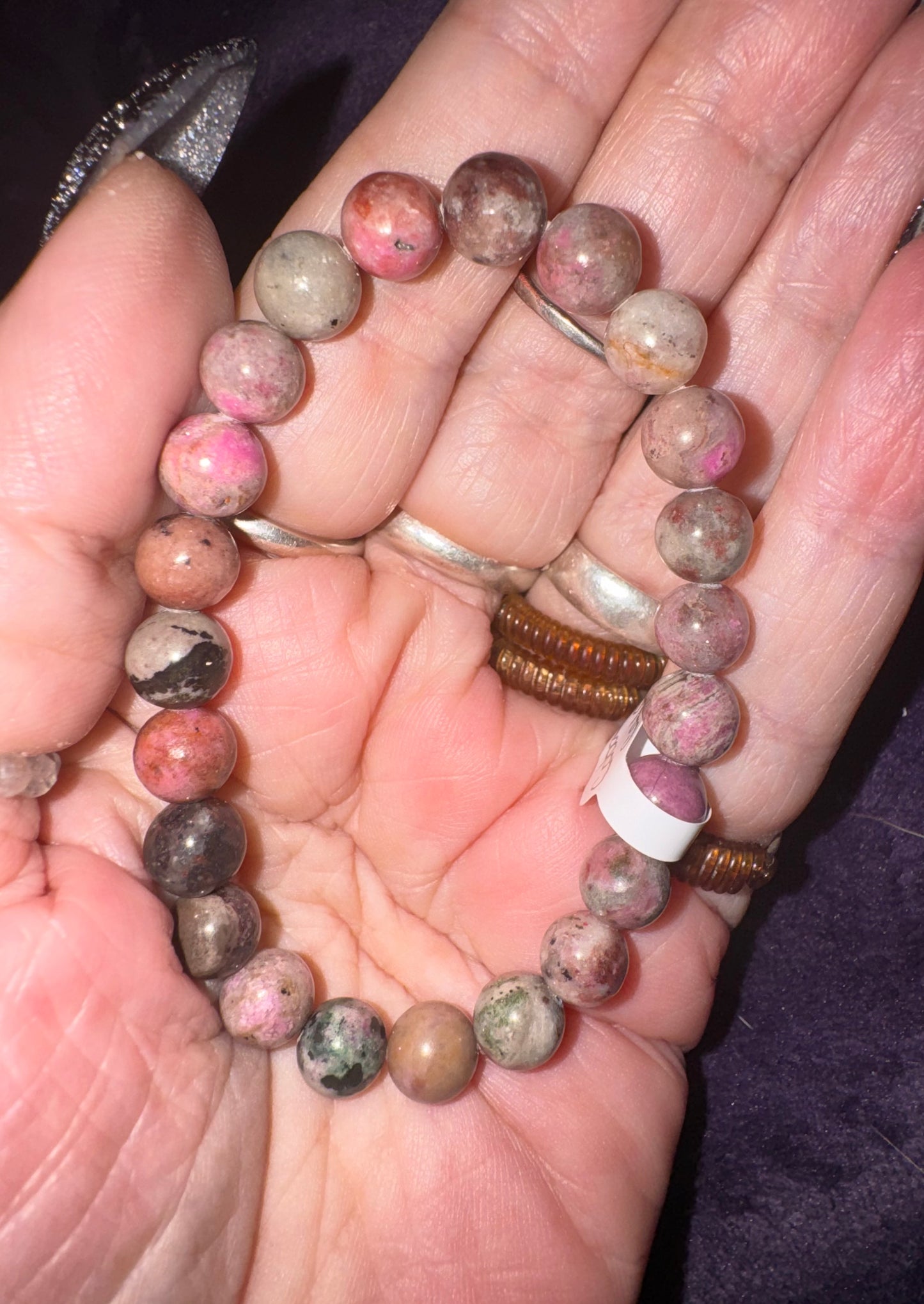 Cobalto Calcite 8 mm Bead Bracelets