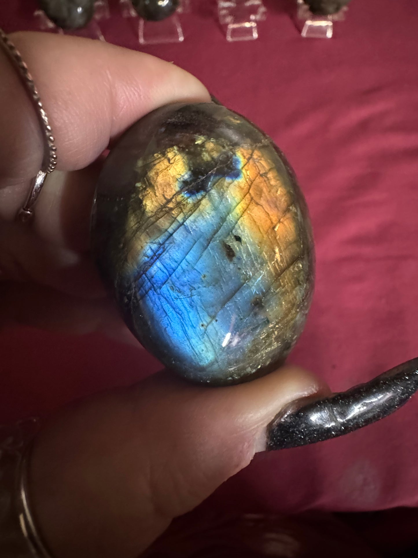 HQ Labradorite Palm Stones