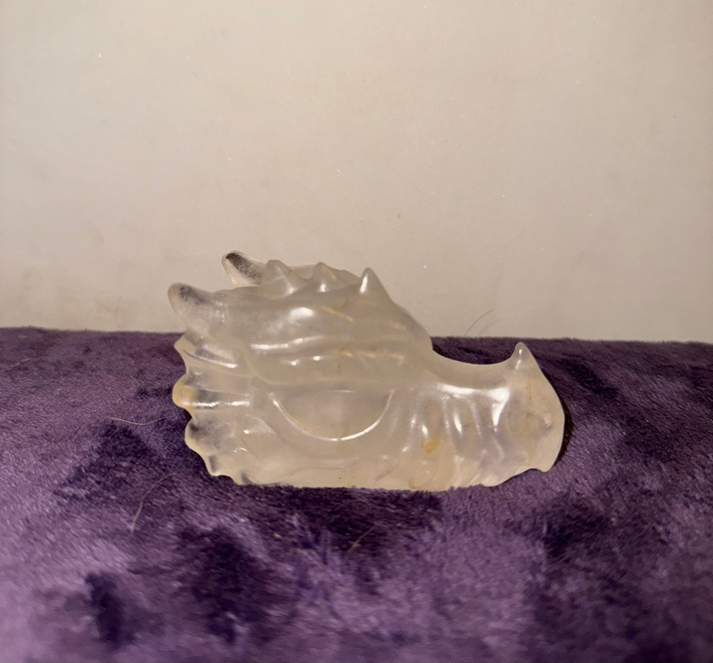 Clear Quartz Dragon Head
