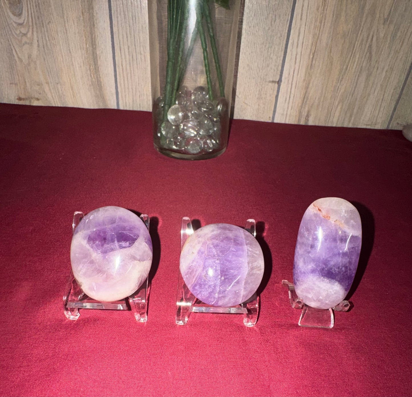 Phantom Amethyst Palm Stones ( medium)