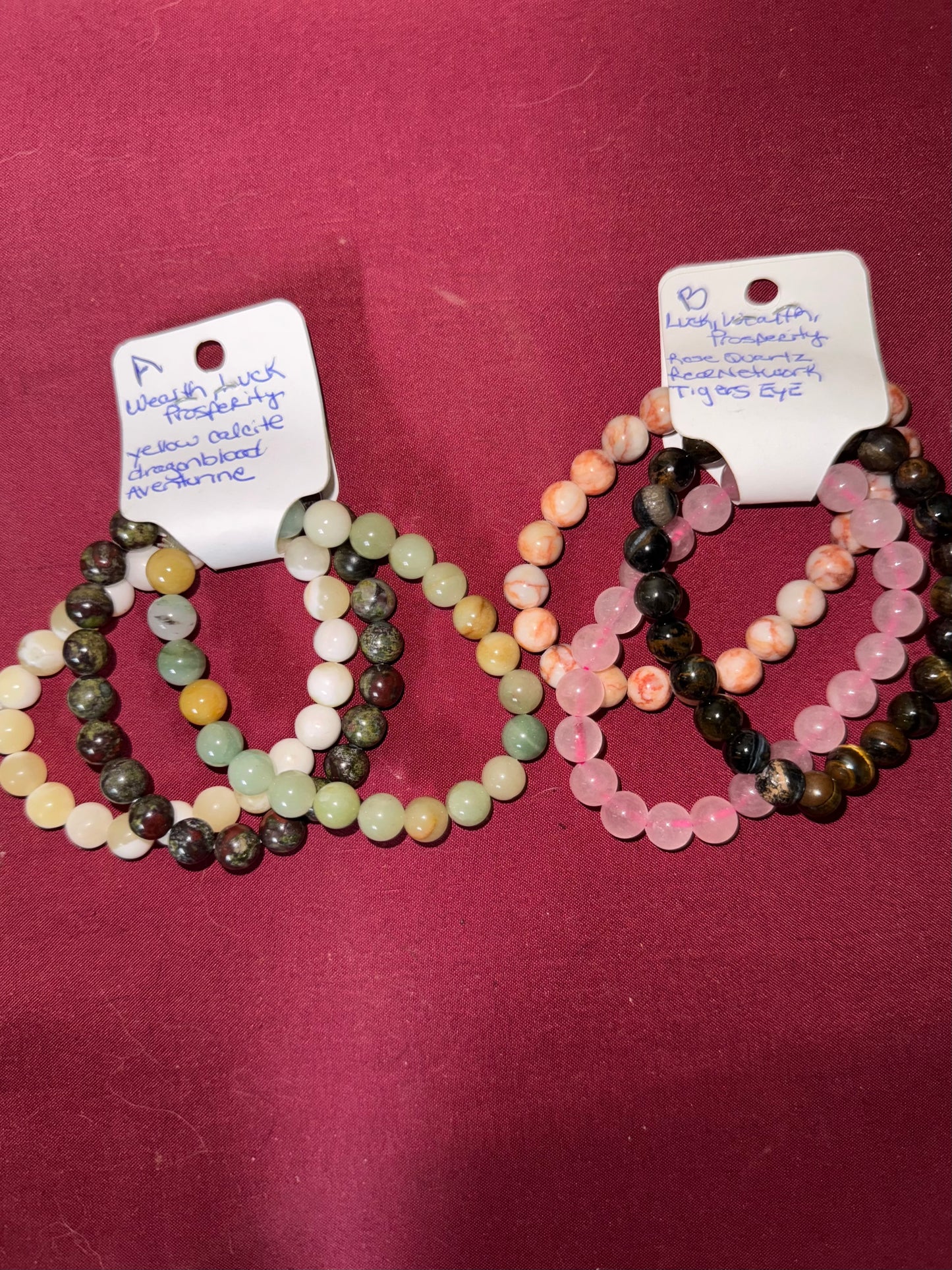 Healing 8mm Crystal Bracelet Sets w/ 3 Free Crystal Tumbles
