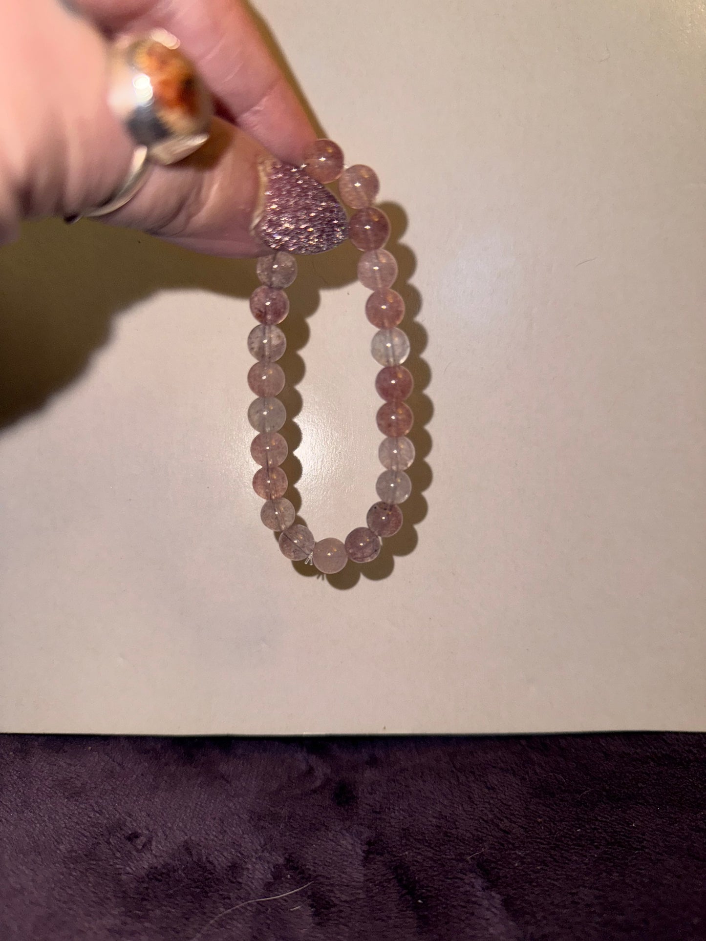 Top Quality Pink Tourmaline 8mm Bead Bracelets