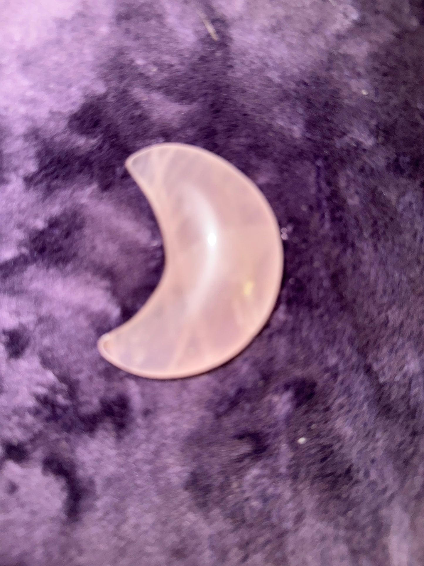 Star Rose Quartz Moon Carvings