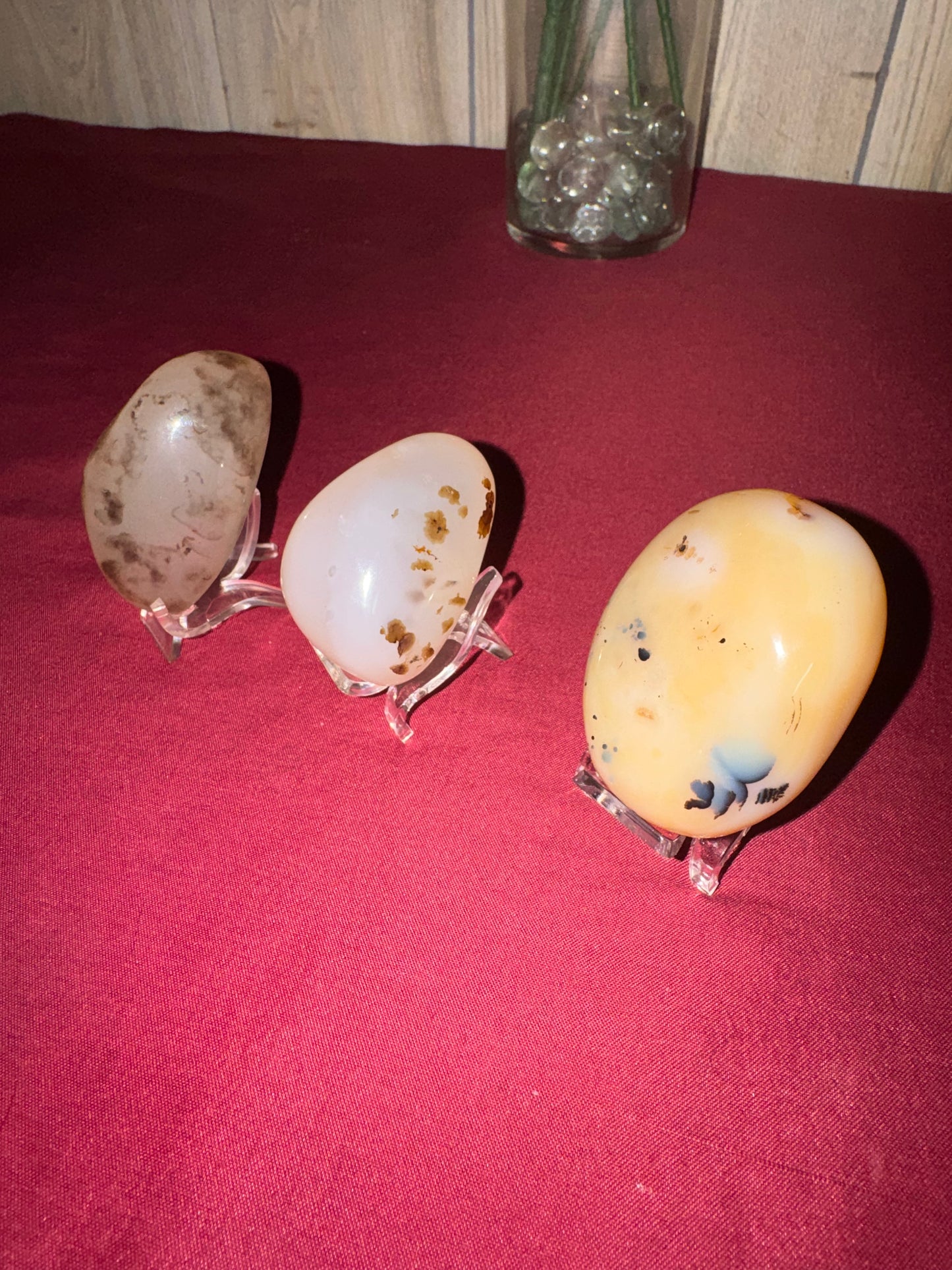 Dendritic Agate Palm Stones
