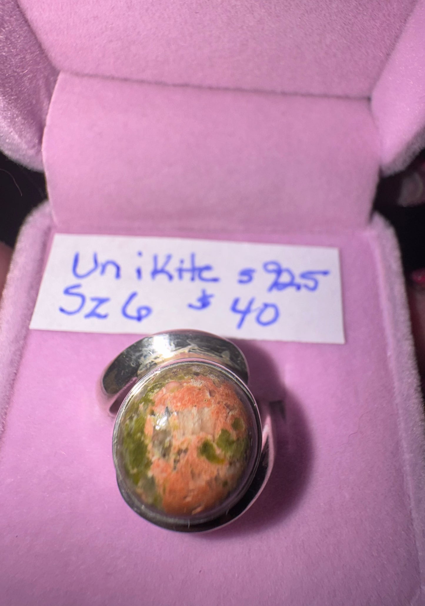 Unikite Fitted Size s925 Ring