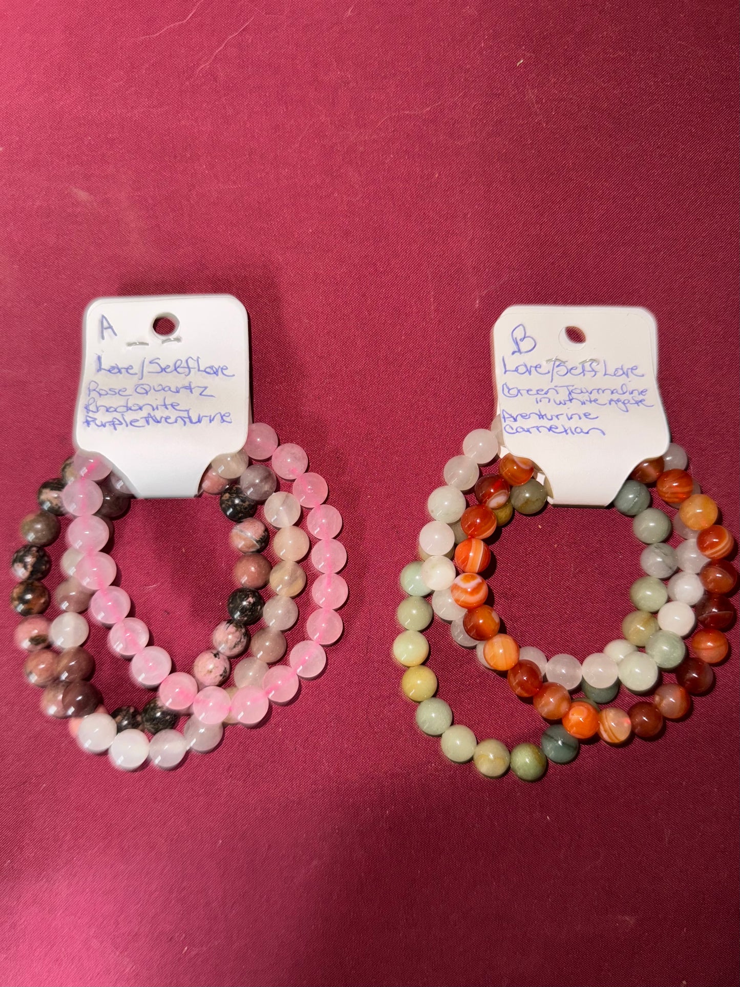 Healing 8mm Crystal Bracelet Sets w/ 3 Free Crystal Tumbles