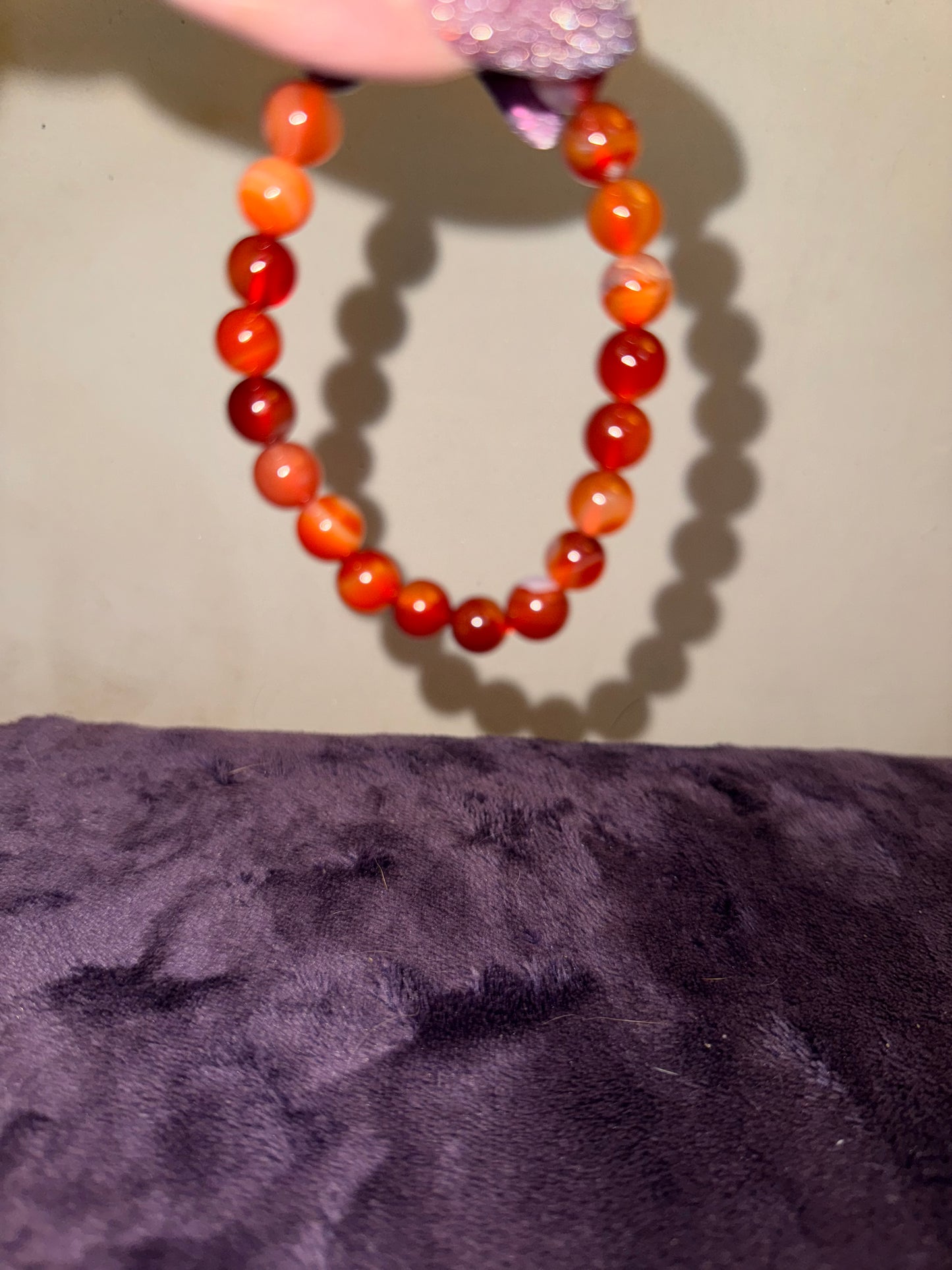 Carnelian 8mm Bead Bracelets