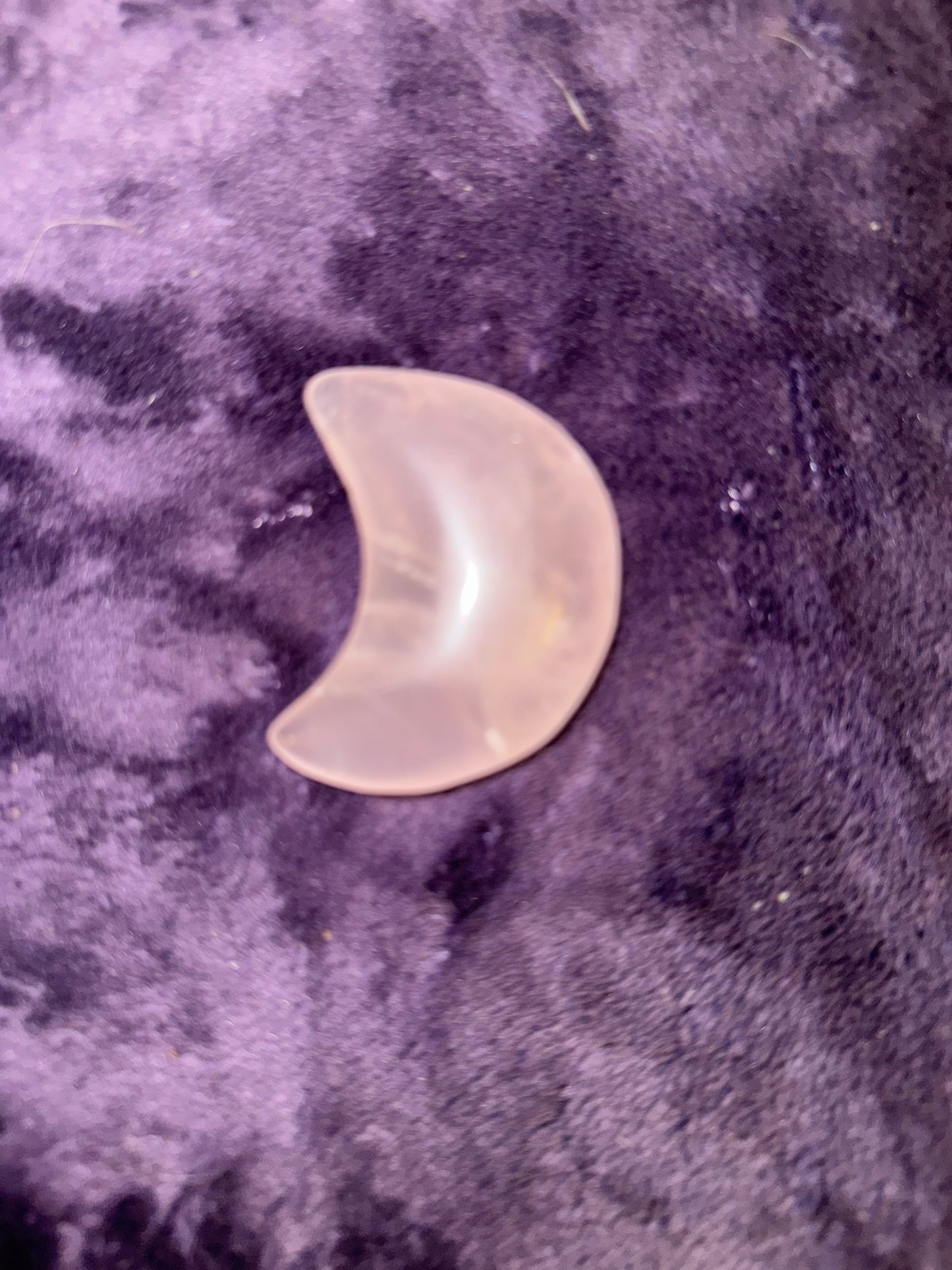 Star Rose Quartz Moon Carvings