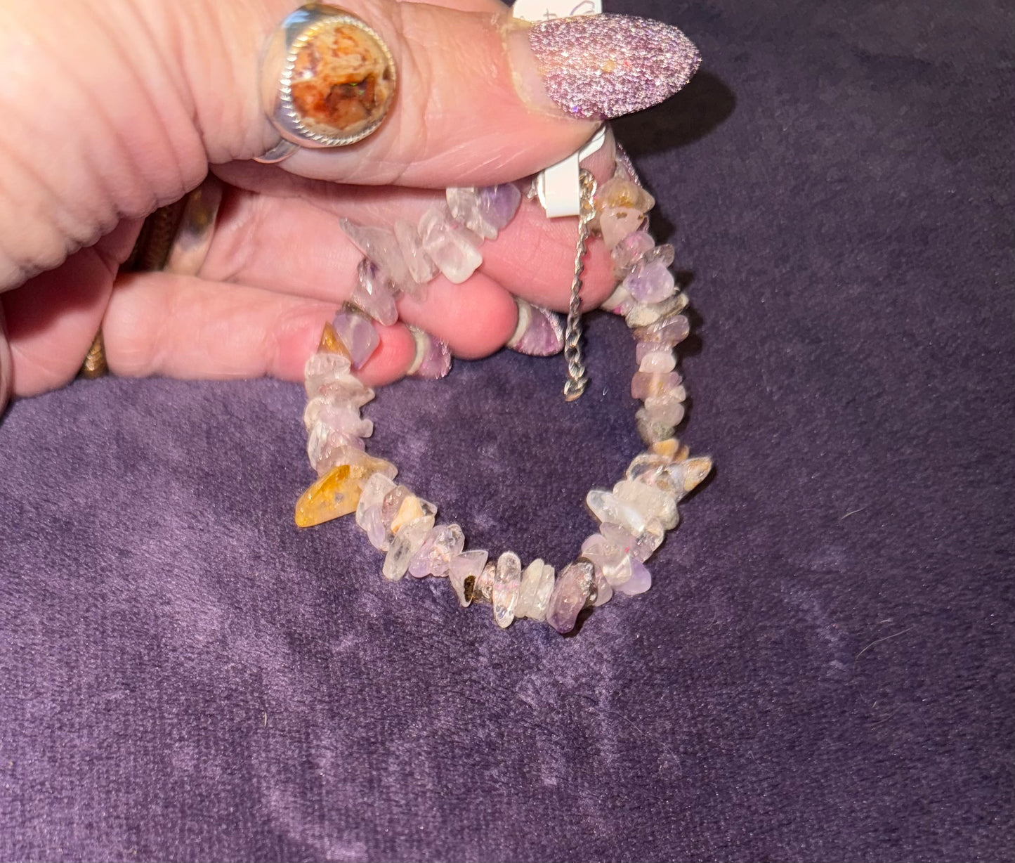 Super 7 Chip Bracelets On Adjustable Chain
