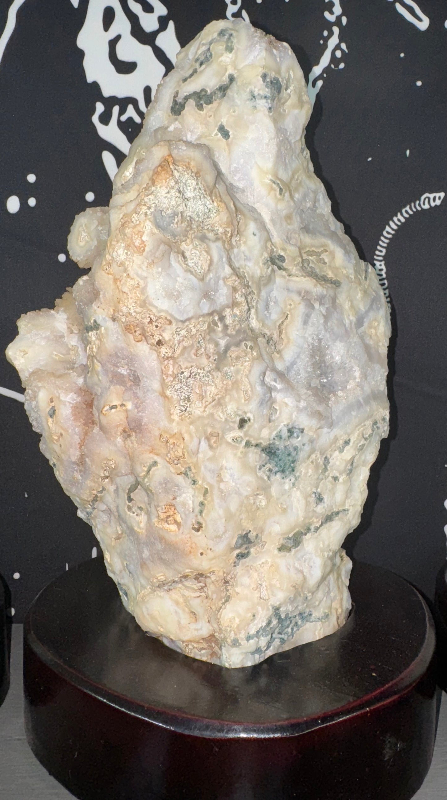 Raw Moss Agate Statement Piece
