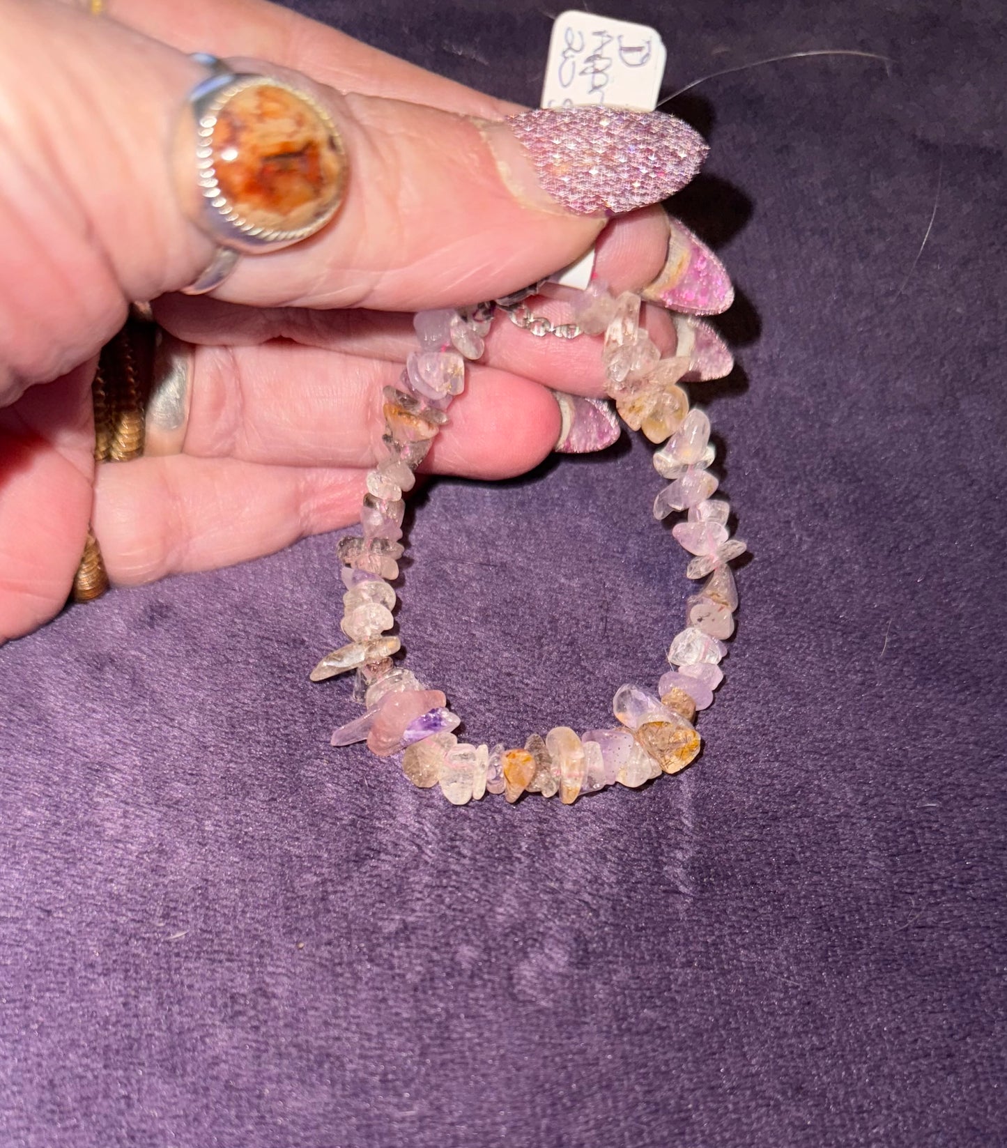 Super 7 Chip Bracelets On Adjustable Chain