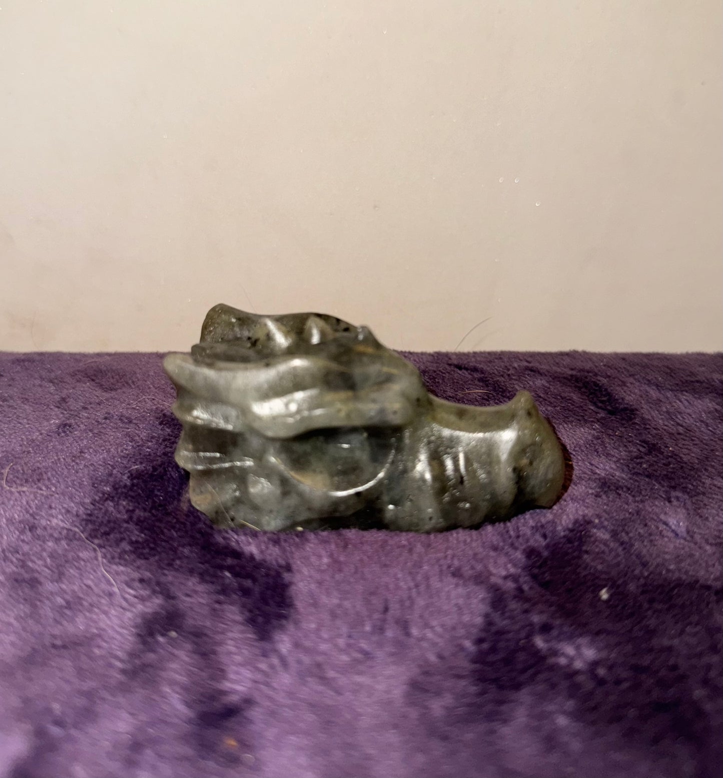Labradorite Dragon Head