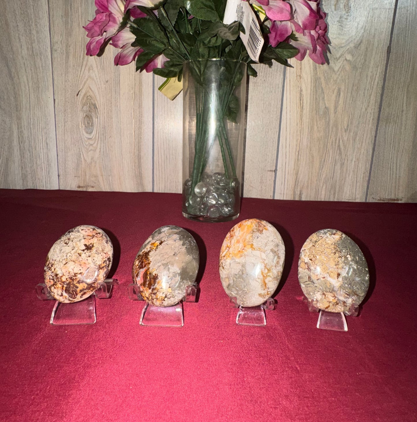Ibis Jasper (sometimes thought to be called Ibis Agate ) Palm Stones