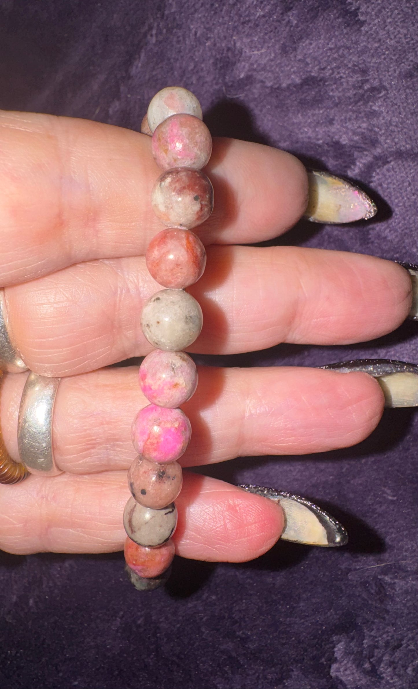Cobalto Calcite 8 mm Bead Bracelets