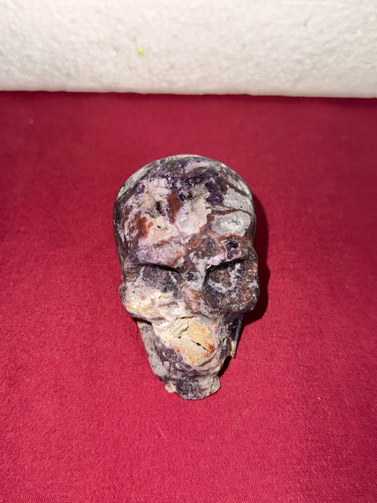 Purple Sphalerite. 3” Skull