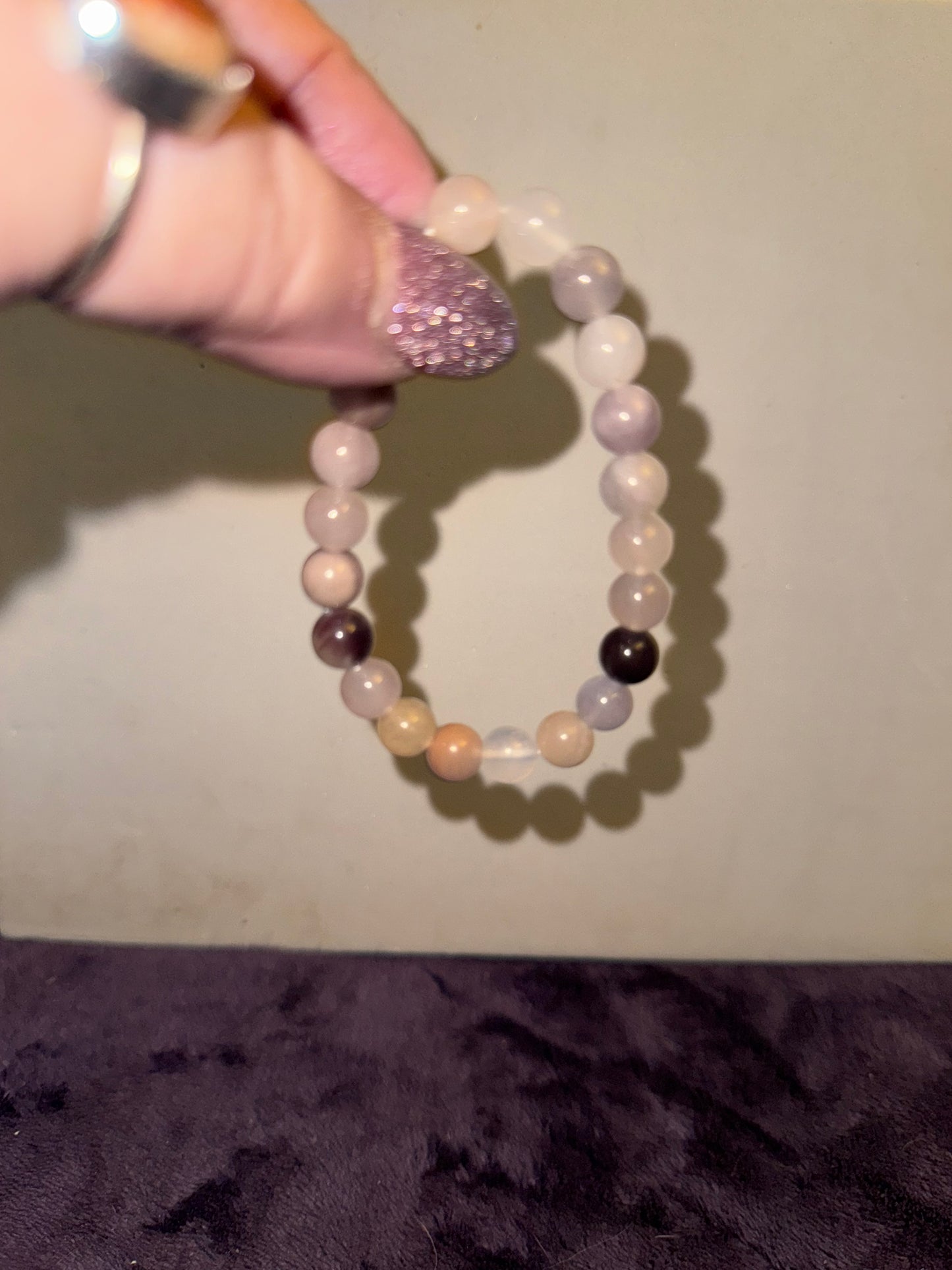 Natural Purple Aventurine 8mm Bead Bracelets