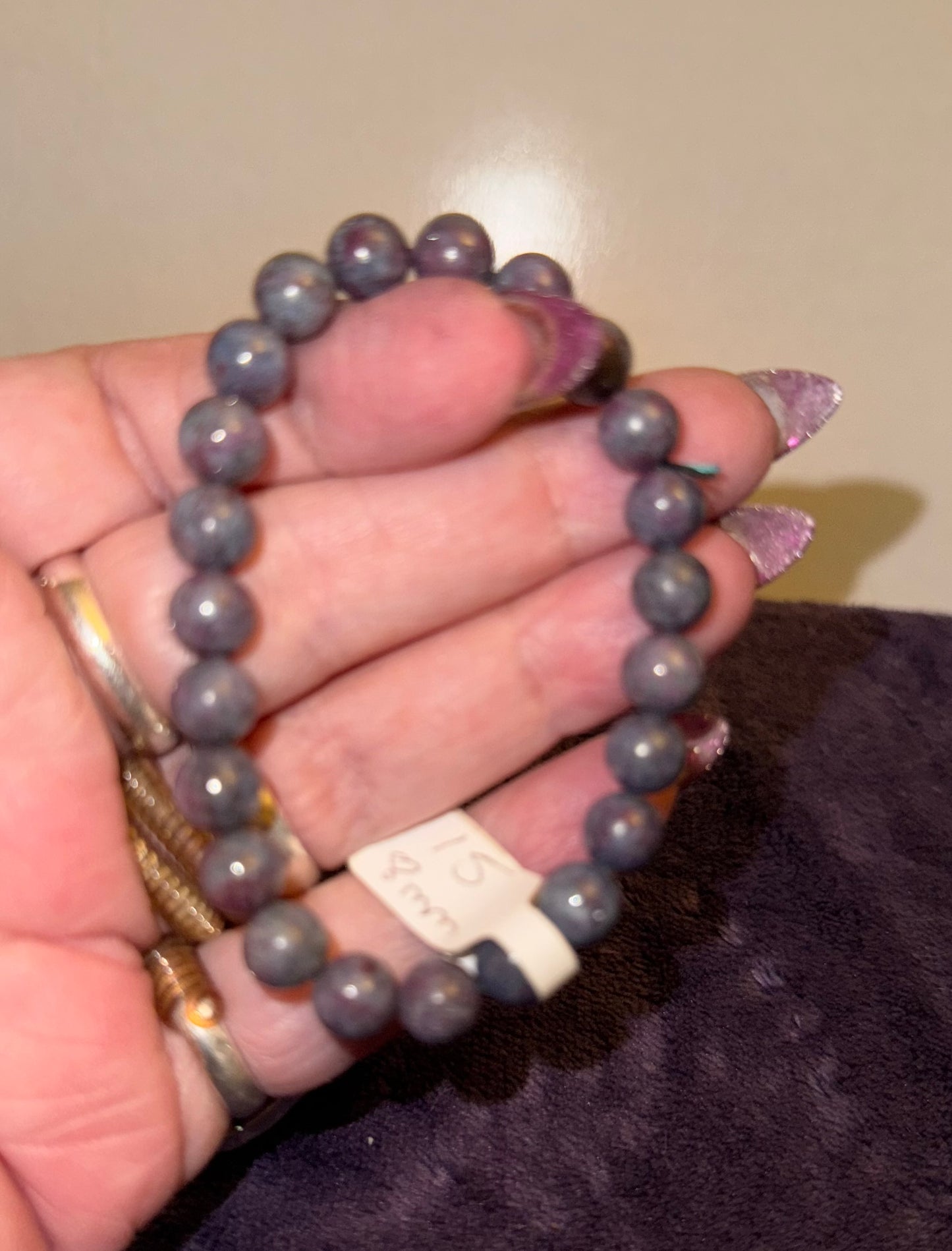 Ruby Kyanite 8mm Bead Bracelets