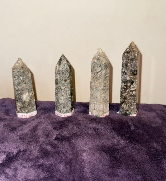 Brazilian Fossilized Coral Agate Towers