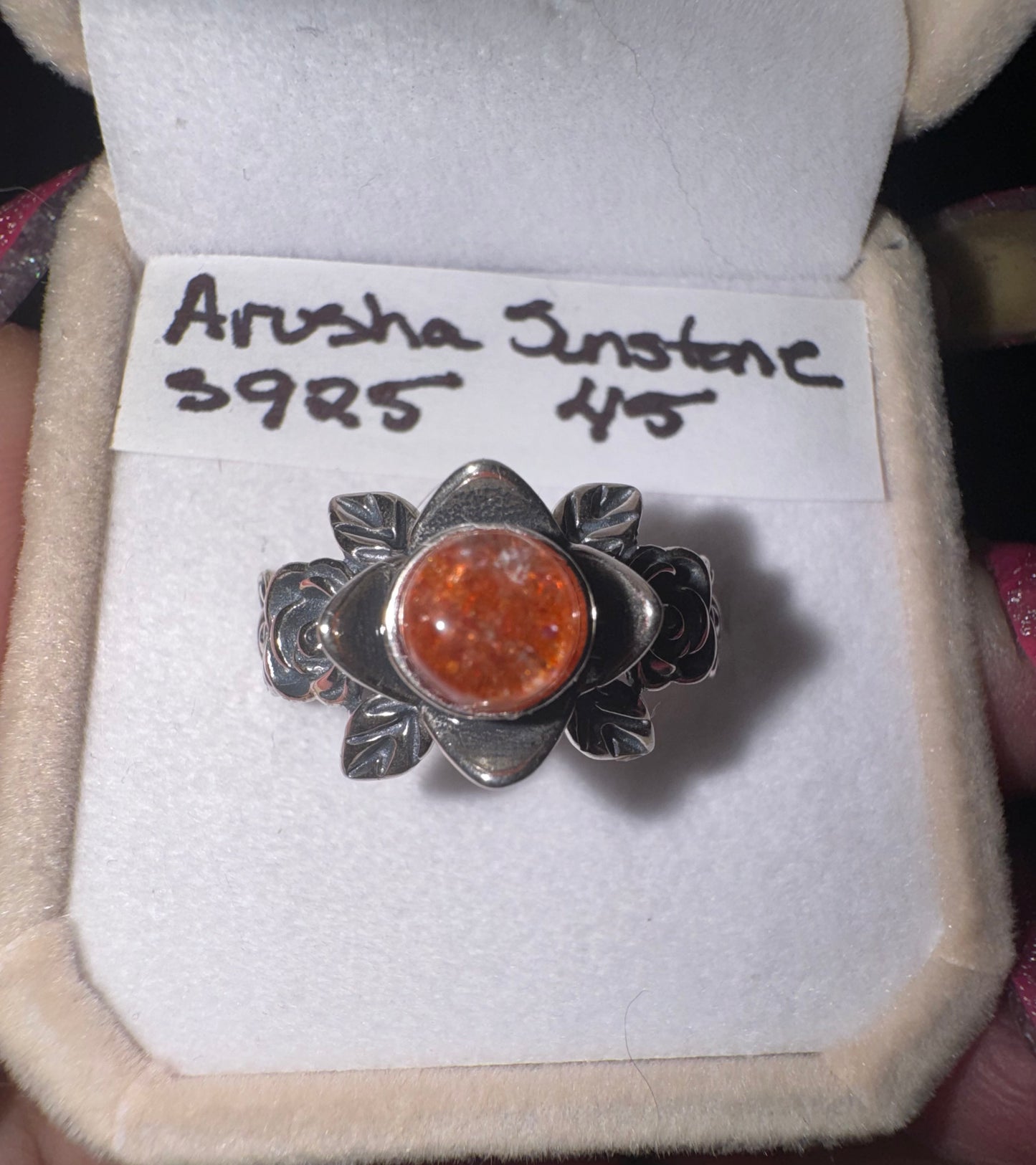 Arusha Sunstone Chunky Lotus s925 Ring