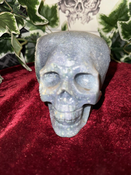 XL Indonesian Grape Agate Skull