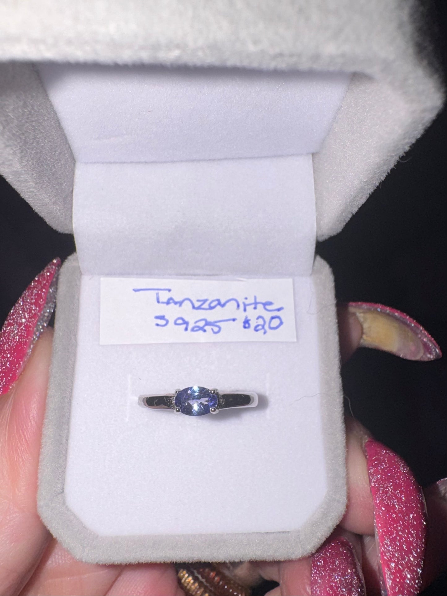 Tanzanite s925 Adjustable Ring