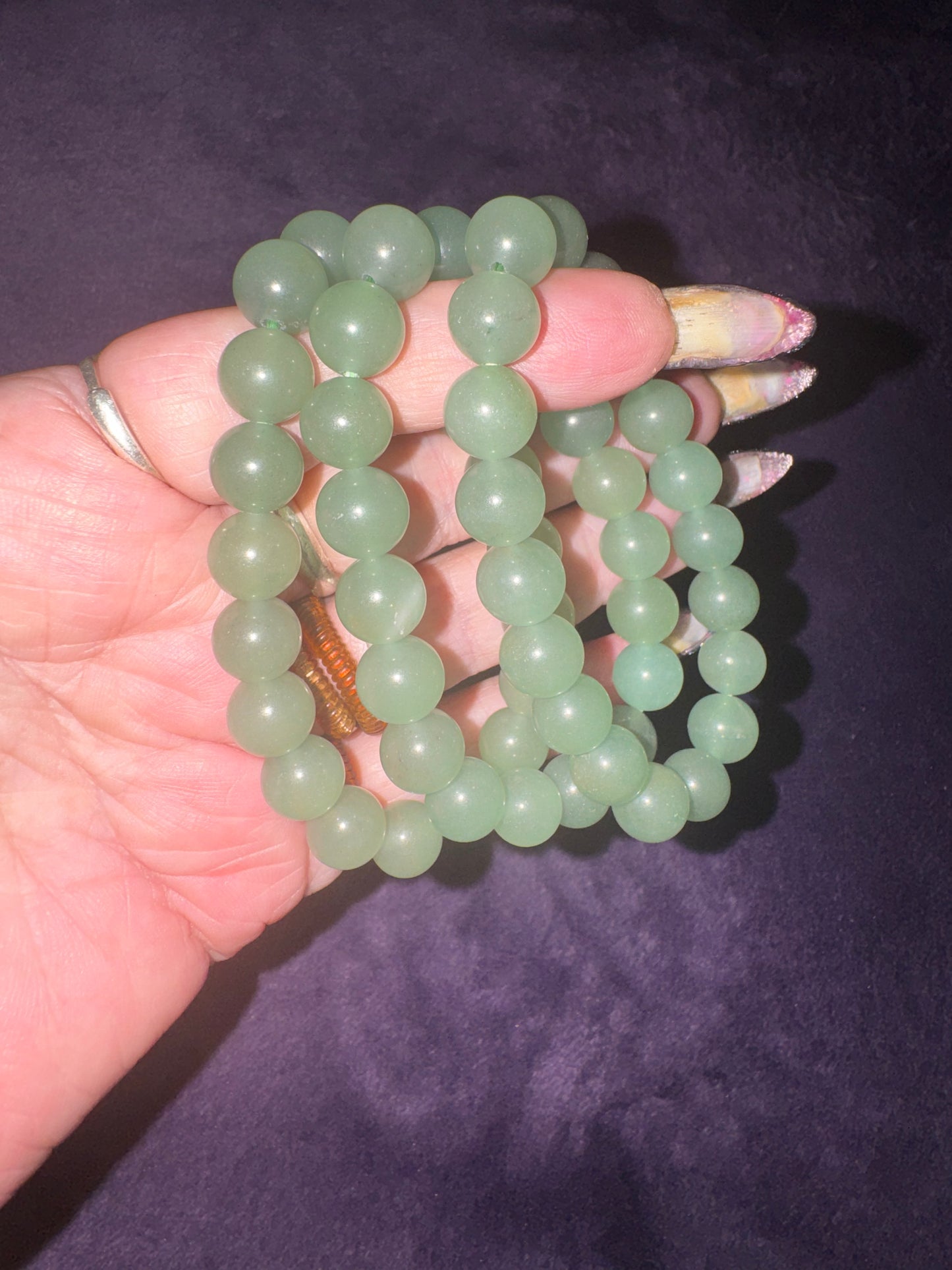 10mm HQ Green Aventurine Bead Bracelets