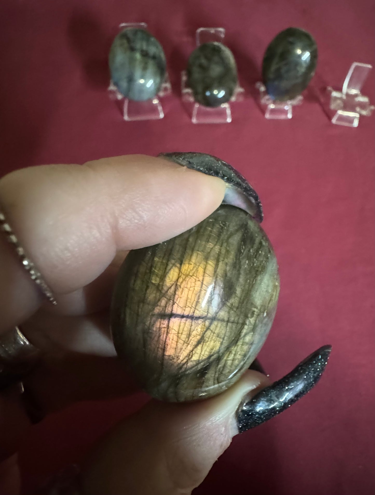 HQ Labradorite Palm Stones