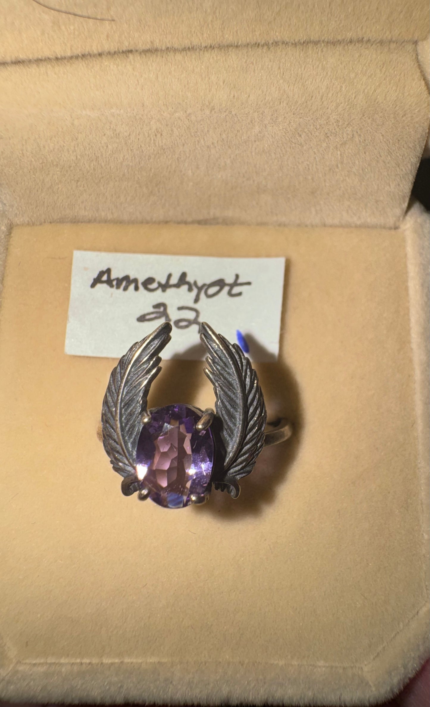 Amethyst Wings s925 Rings. 2 Choices