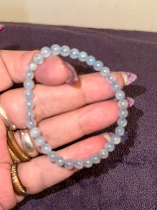 HQ 5mm Aquamarine Bracelets 6”