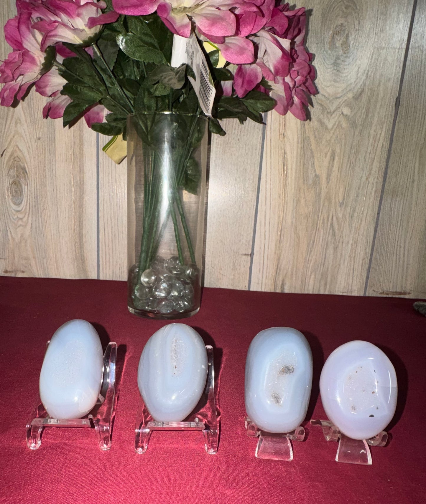 Druzy Agate Palm Stones