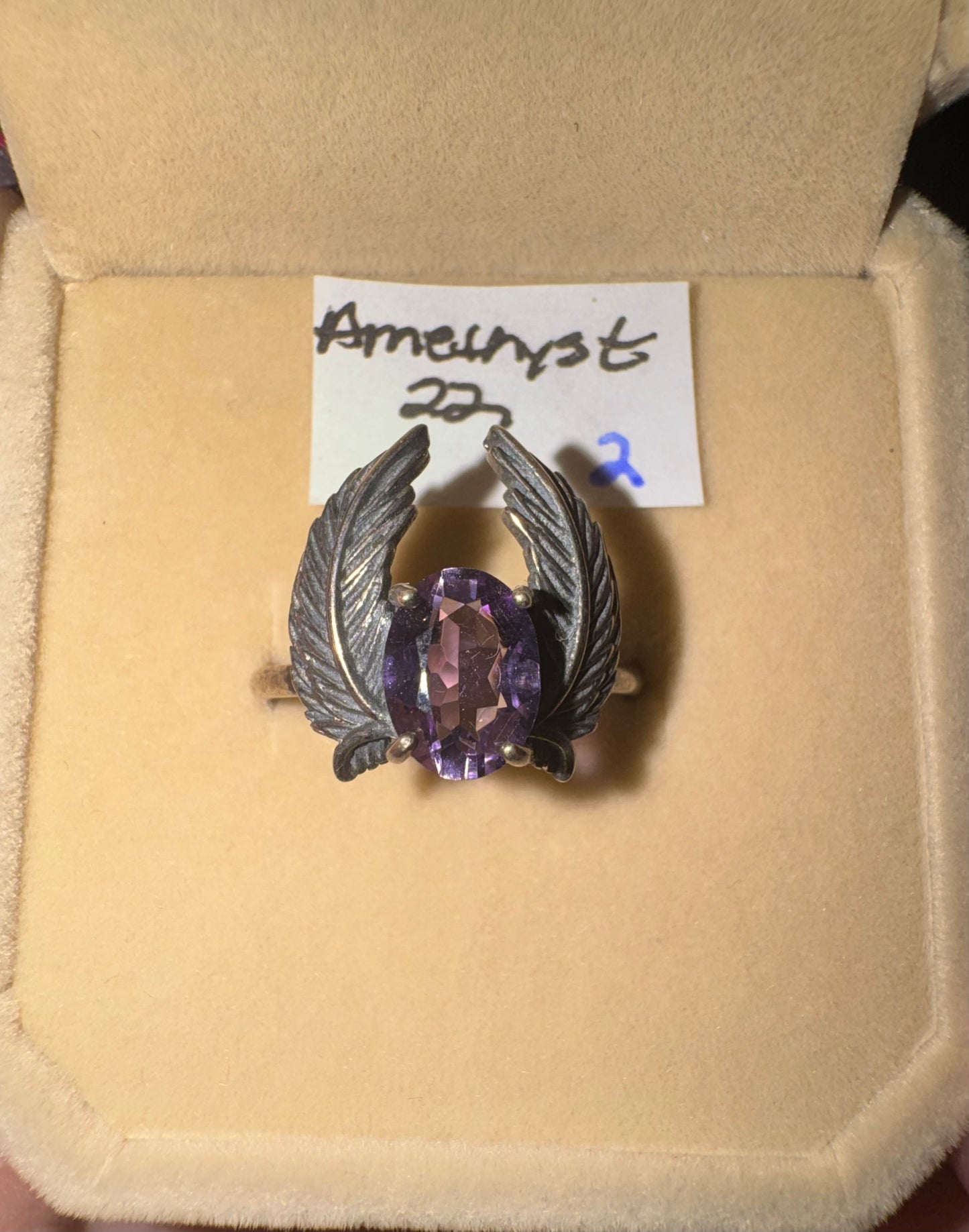Amethyst Wings s925 Rings. 2 Choices
