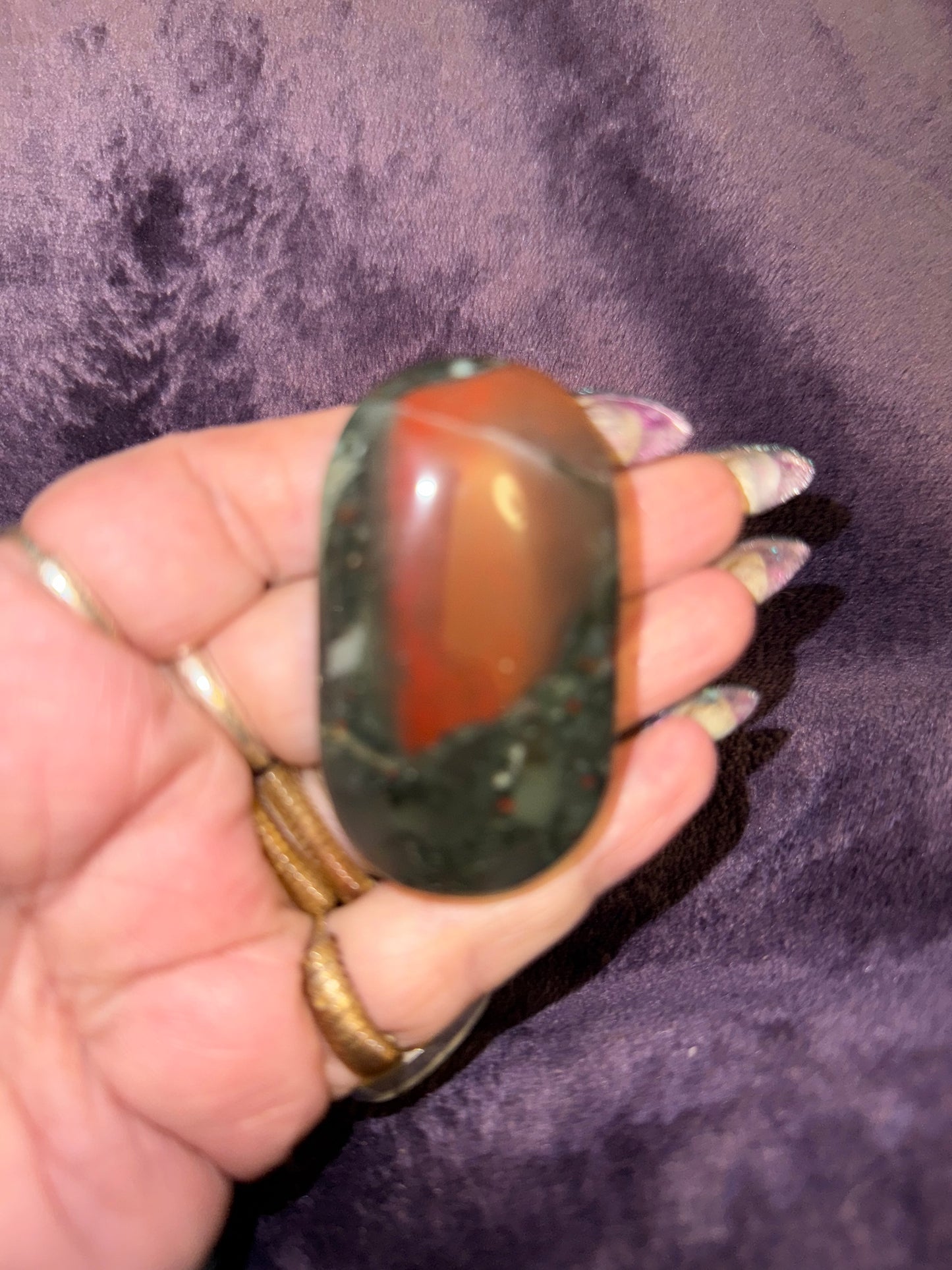 African Bloodstone Palmstones