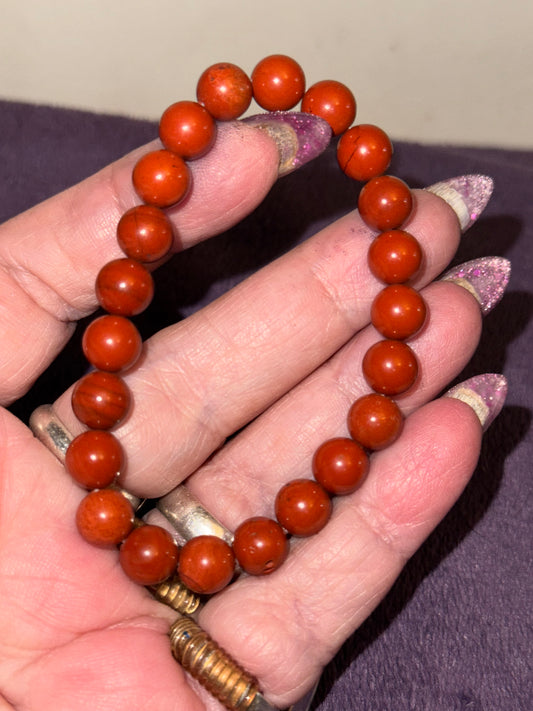 Red Jasper 8mm Bead Bracelets