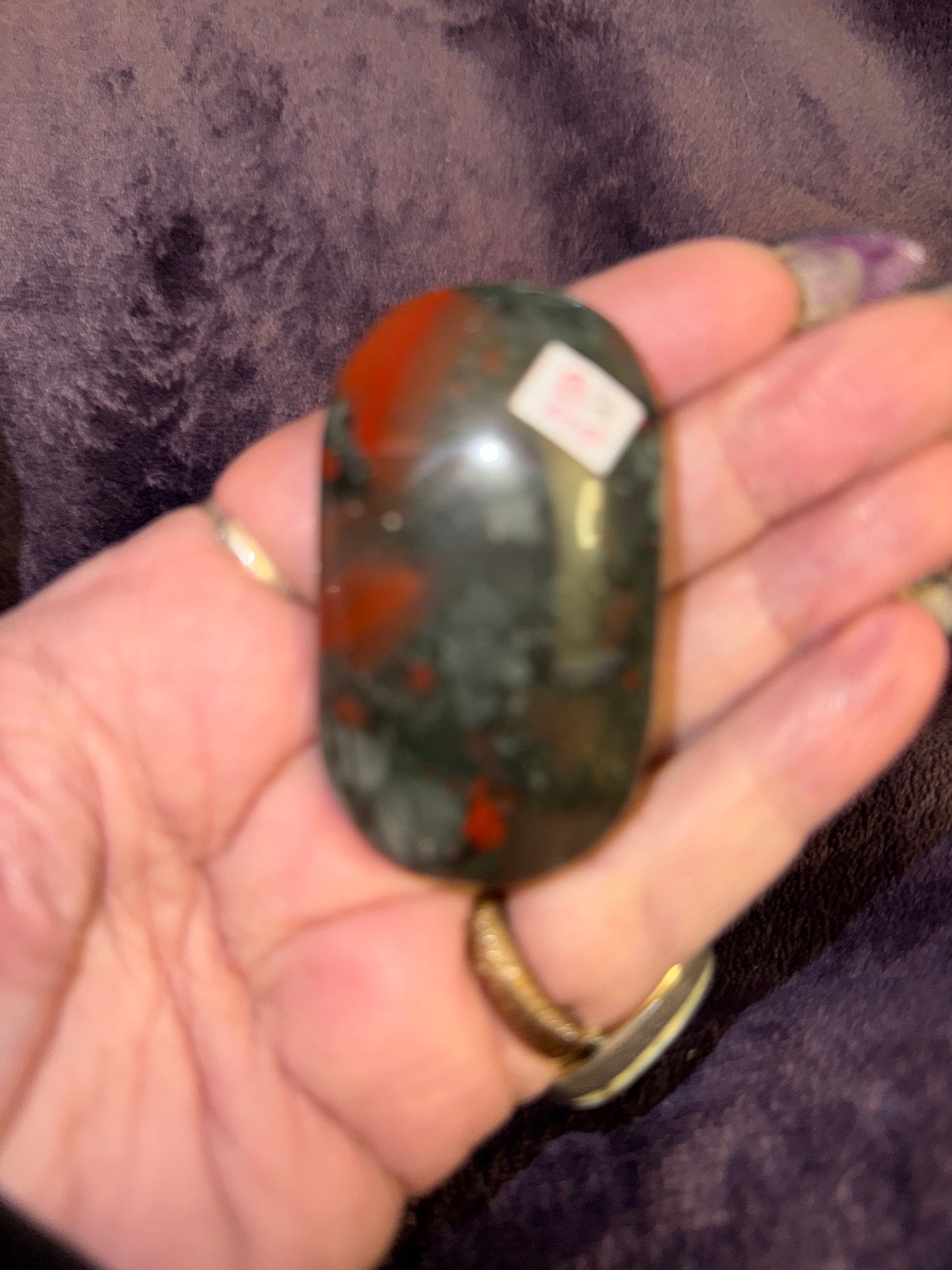 African Bloodstone Palmstones