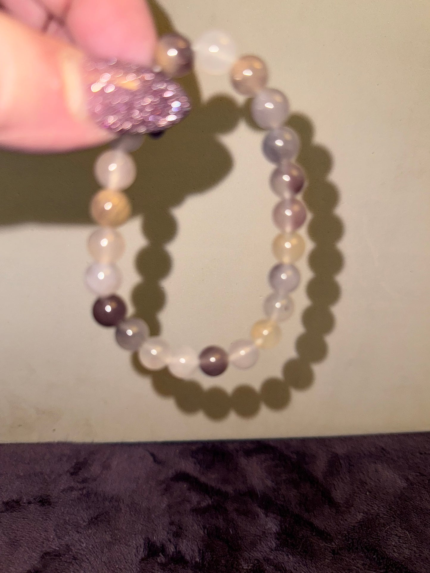 Natural Purple Aventurine 8mm Bead Bracelets