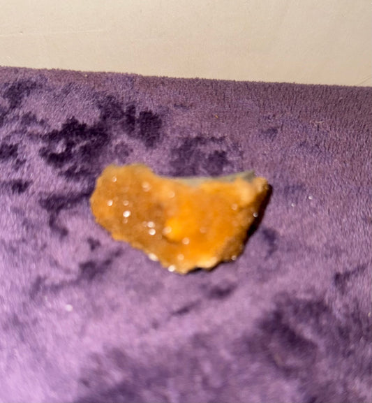 Orange Calcite Specimen From Poland ( dark video is under UV. don’t miss it)