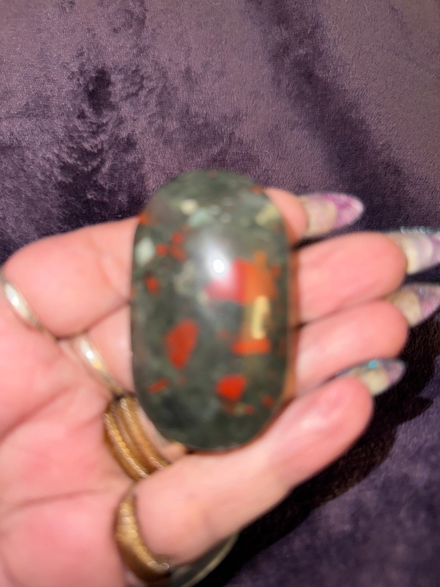 African Bloodstone Palmstones