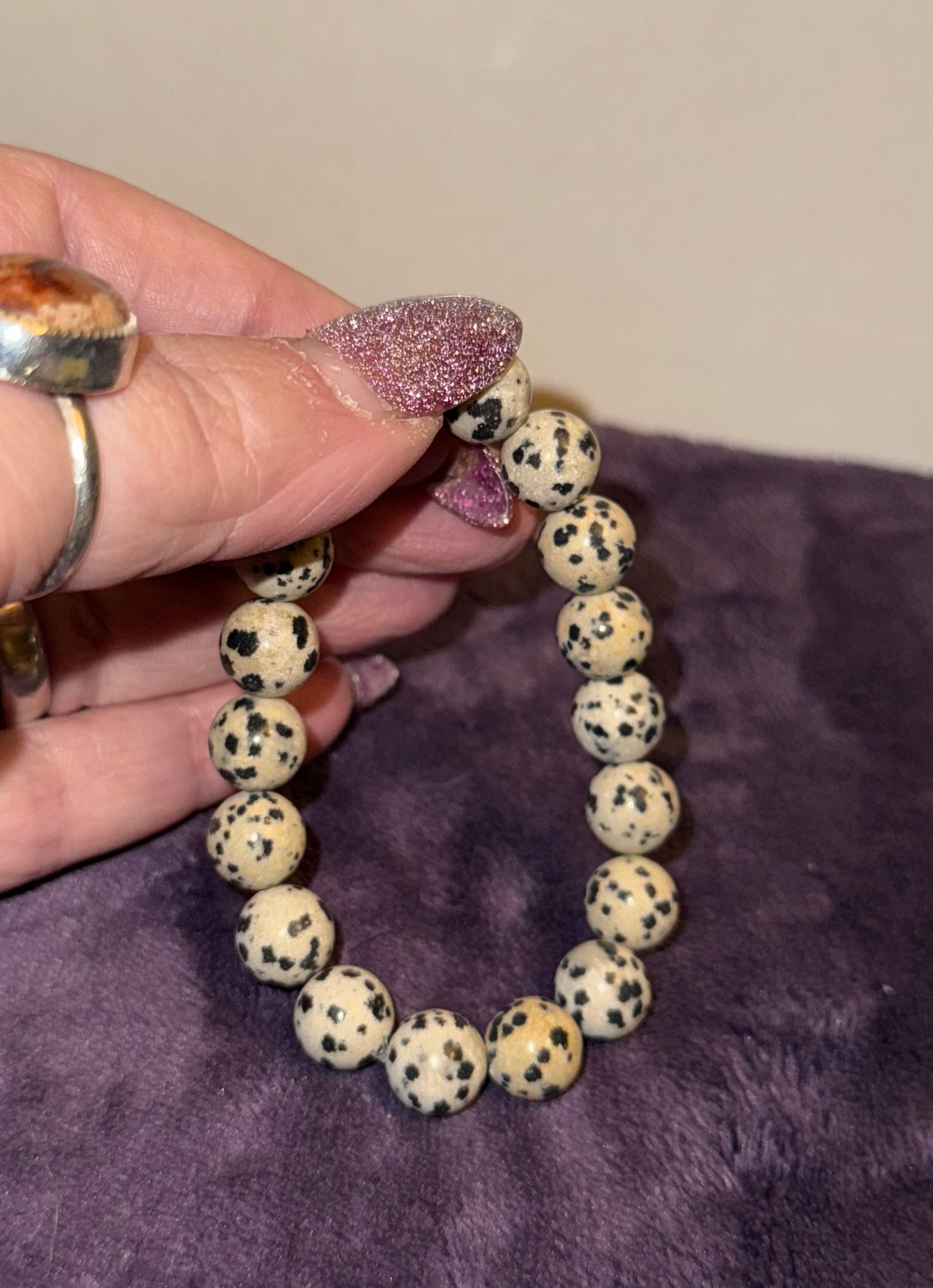 Dalmatian Jasper 10.5mm Bead Bracelets