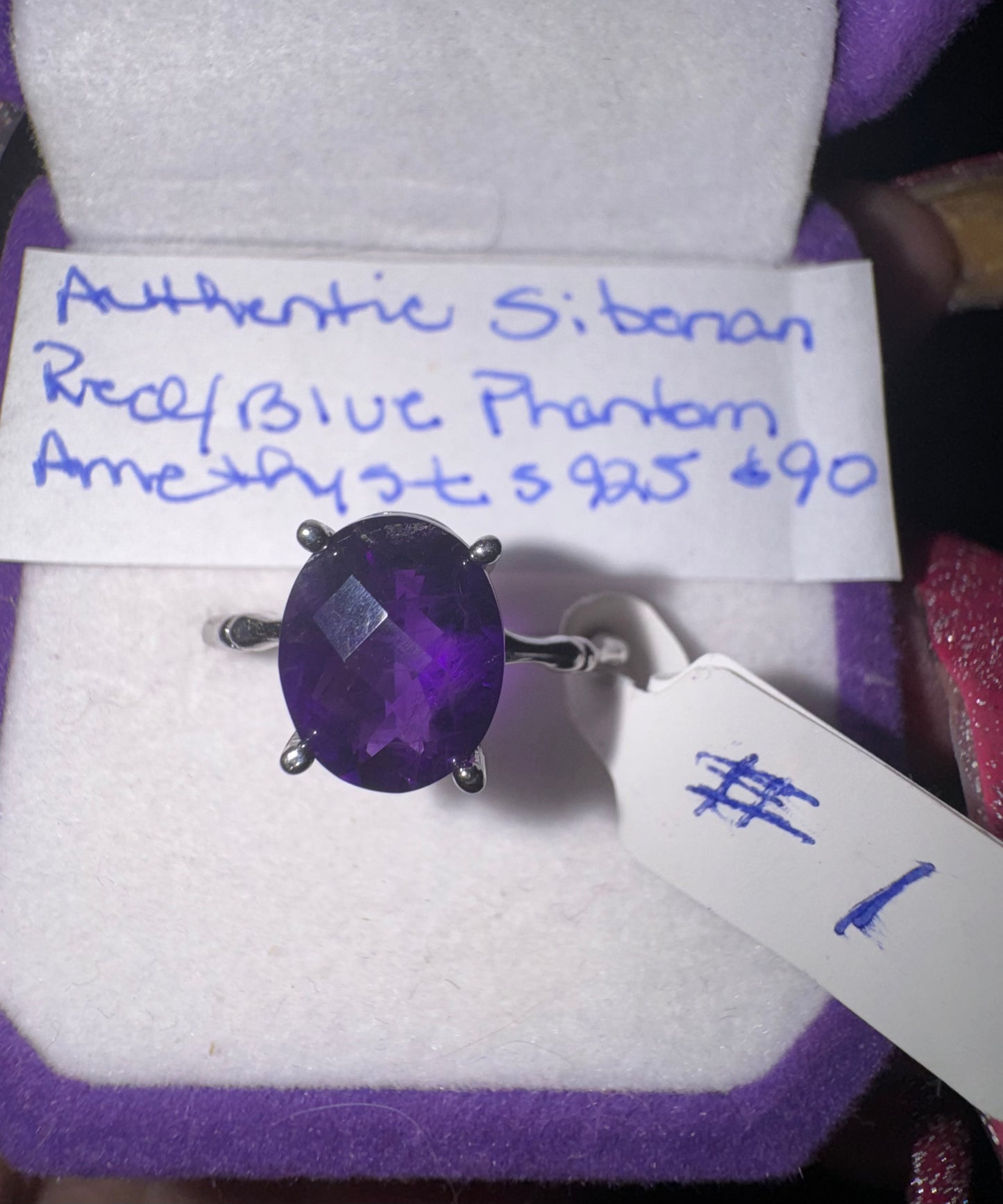 Authentic Siberian Red/ Blue Phantom Amethyst