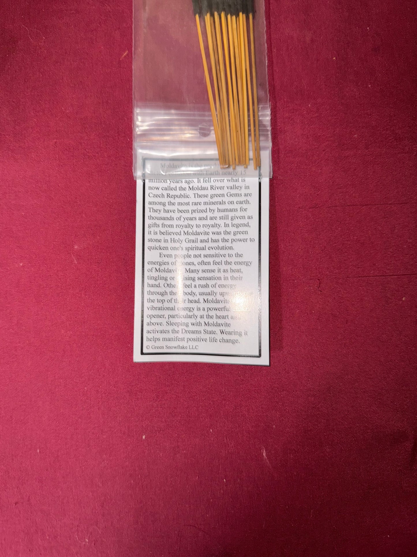 Authentic Moldavite Incense Sticks and Cones