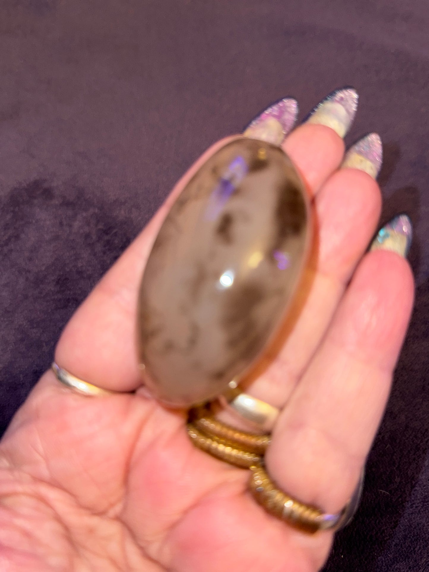 Dendritic Agate Palm Stones