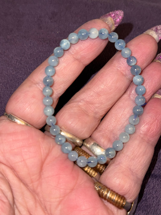 HQ 5mm Aquamarine Bracelets 6”