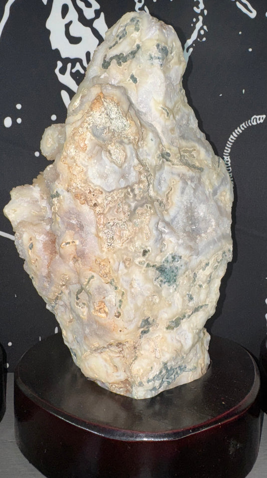 Raw Moss Agate Statement Piece