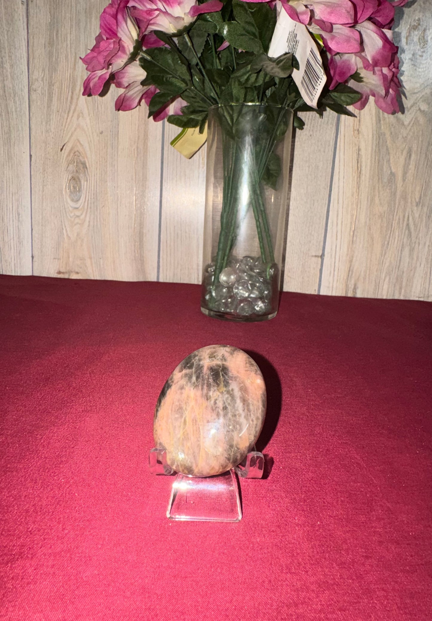 Black Moonstone Palm Stone